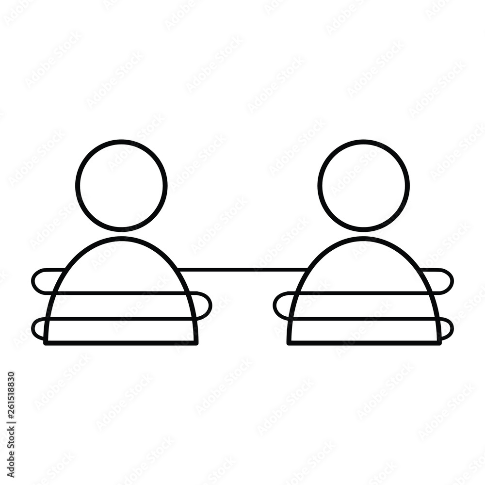 two people vector icon two people vector icon