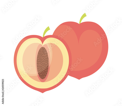 peaches fruits healthy icons