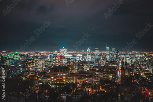 Cityscape of Montreal from Mount Royal Quebec