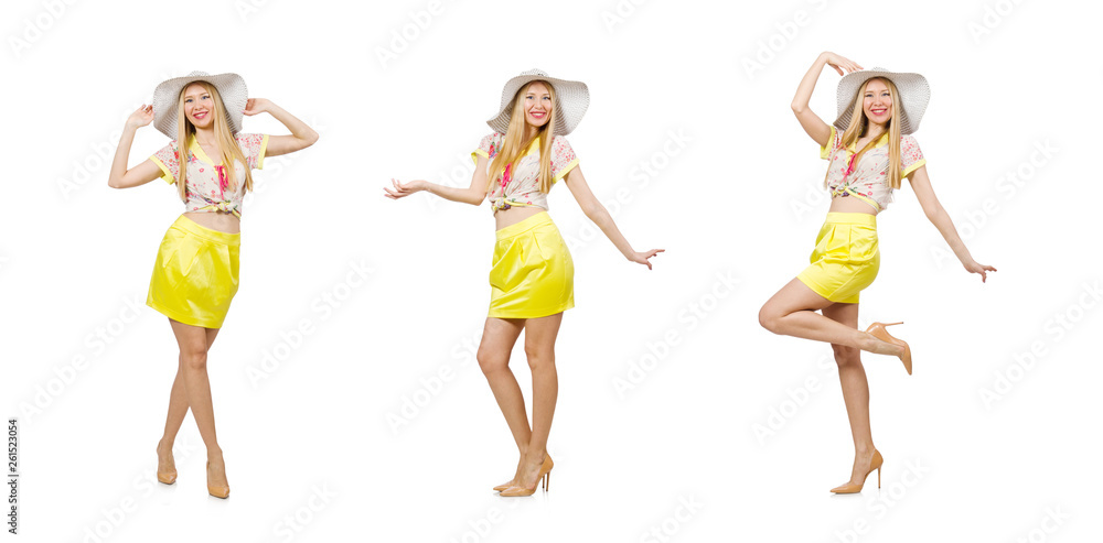 Young woman in fashion concept Young woman in fashion concept