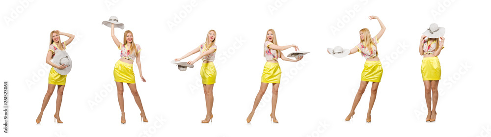 Young woman in fashion concept Young woman in fashion concept