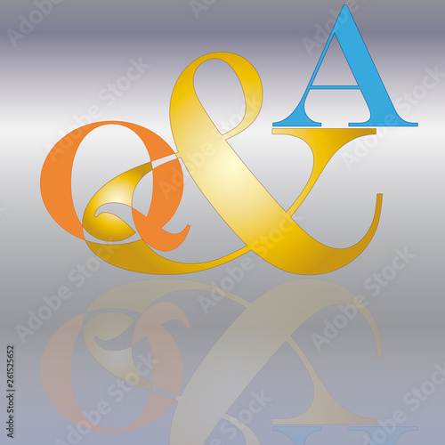 q&a  blau orange