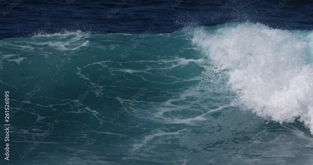 Waves in Atlantic Ocean, Porto Moniz, Madeira Island Portugal, Slow Motion 4K Waves in Atlantic Ocean, Porto Moniz, Madeira Island Portugal, Slow Motion 4K