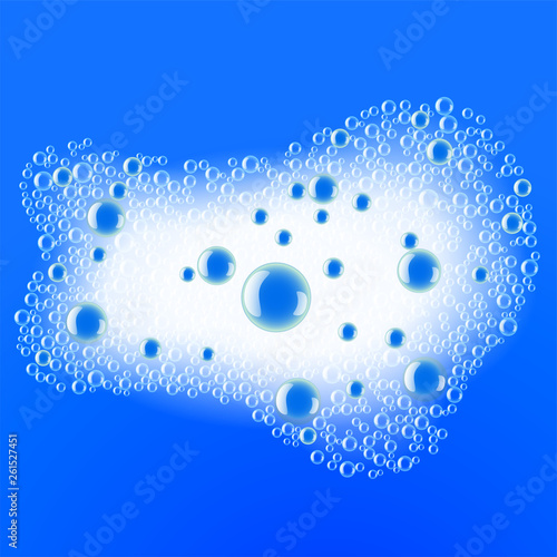 soap or shampoo bubbles foam background