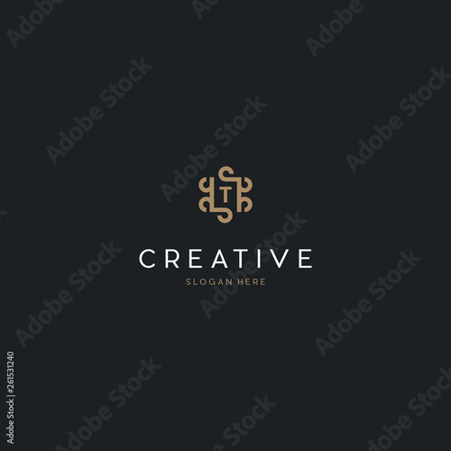 Universal creative premium letter T initials ornate signature symbol. Graceful vector sign. Letter T Royal Luxury Logo Design