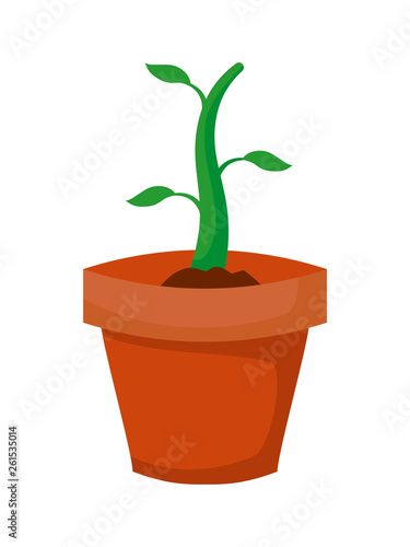 houseplant pot isolated icon