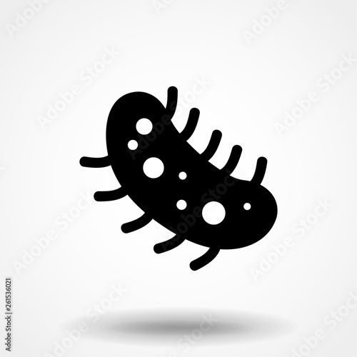 microbe, bacterium icon isolated on white background EPS 10
