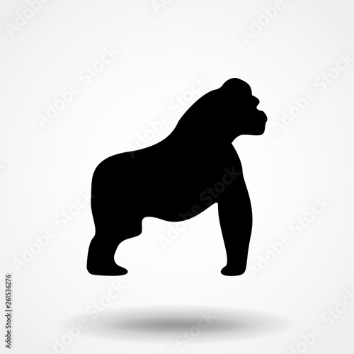 vector gorilla silhouette