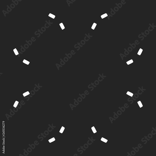 Pattern tile, ornate geometric pattern and two-tone abstract background