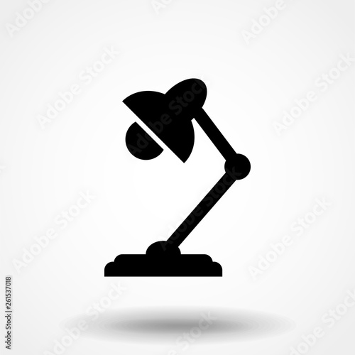 Desk lamp icon Vector