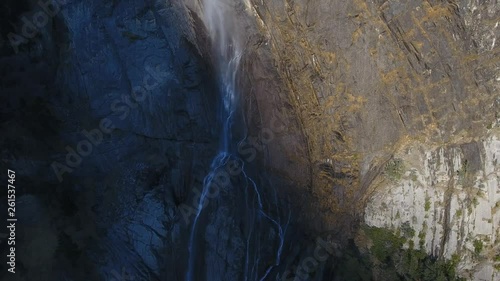 La cascade de l'Arpenaz vue par drone photo