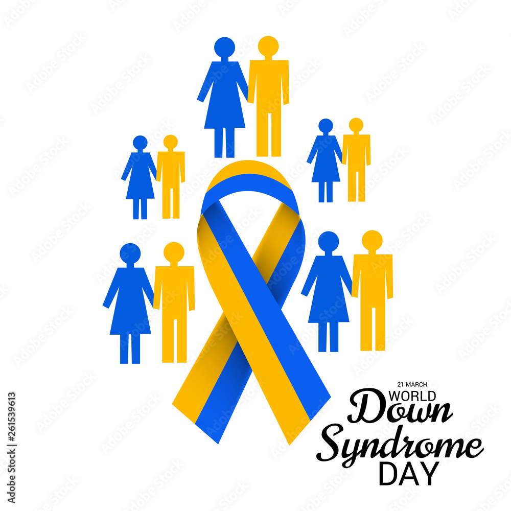 Vector illustration of a Background for World Down Syndrome Day. Vector illustration of a Background for World Down Syndrome Day.
