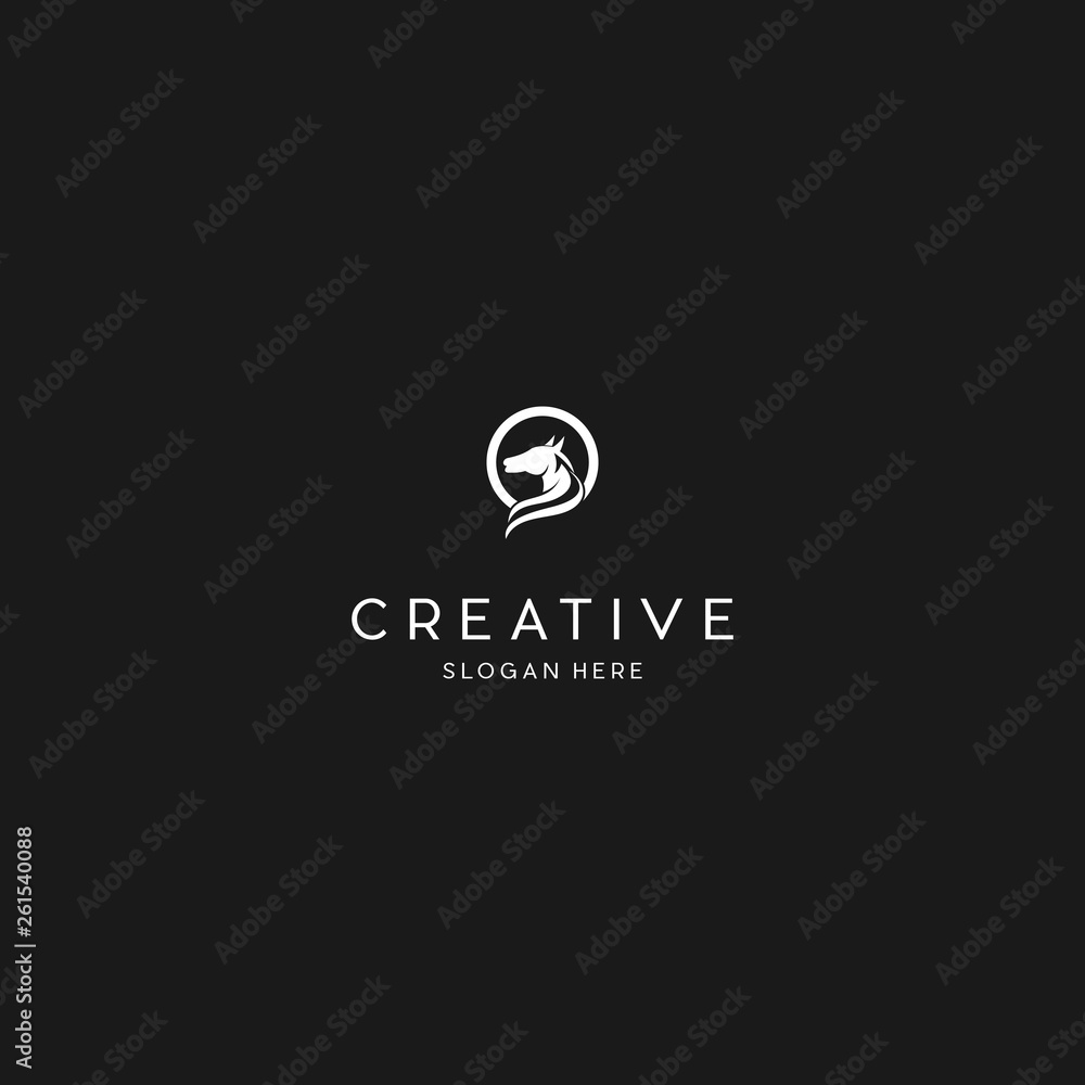 equestrian Horse racing logo template, Horse logo. Stable, farm, Valley ,Company, Race logo design.