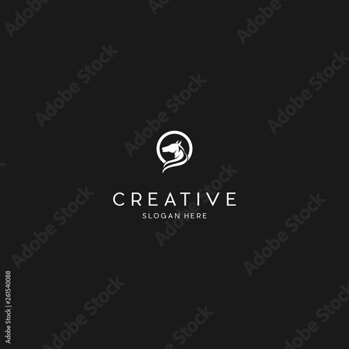 equestrian Horse racing logo template, Horse logo. Stable, farm, Valley ,Company, Race logo design.