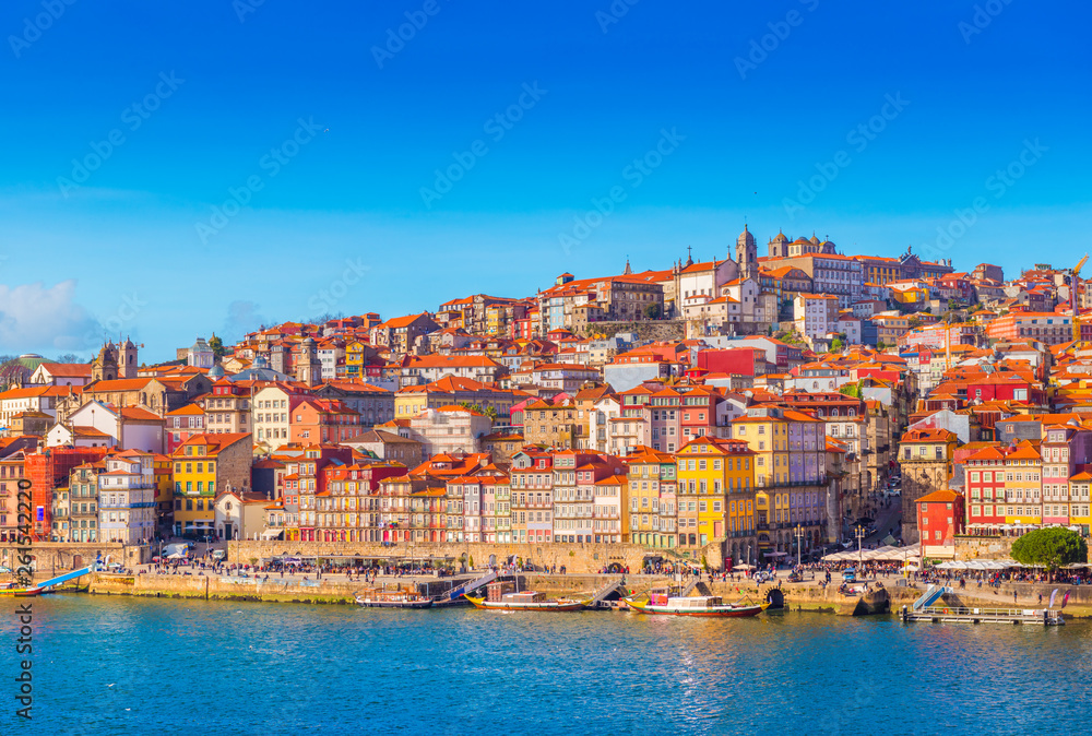 Cityscape of Porto, view of the old European town, Portugal
