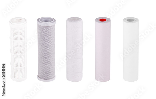 Obraz na plátně Set filters isolated white background