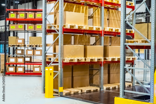 Modern warehouse interior. ...