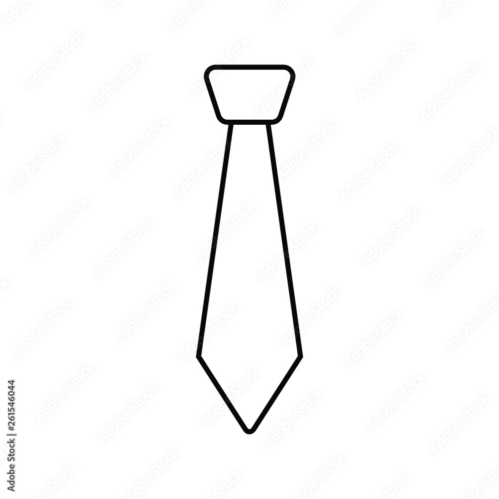 tie icon outline design