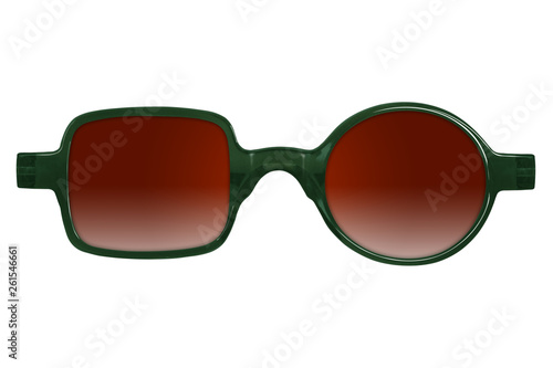 Sunglasses isolated on white background for applying on a portrait