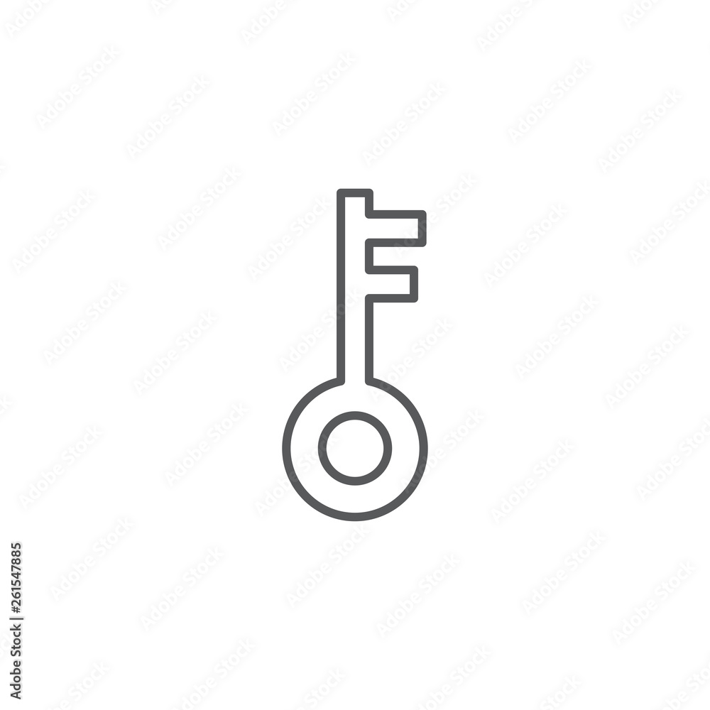 Key Icon in trendy flat style isolated on white background Key symbol for your web site design Key Icon in trendy flat style isolated on white background Key symbol for your web site design