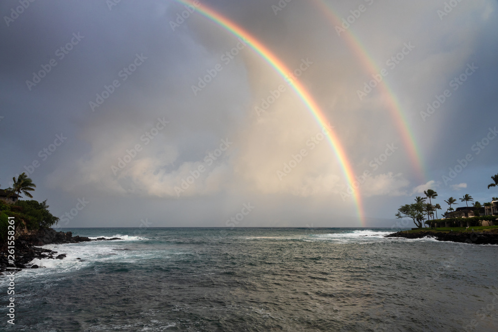 Rainbow at Honokeana Bay