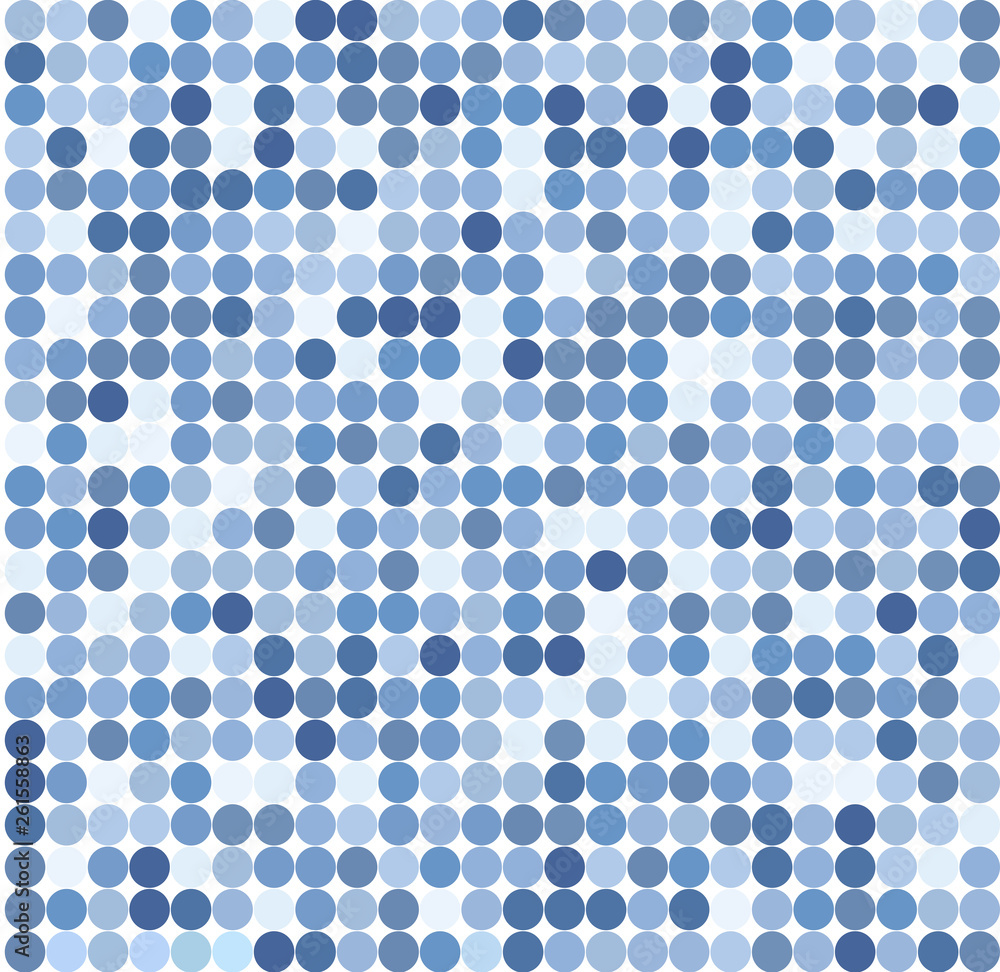 Blue  points dots  on white background   