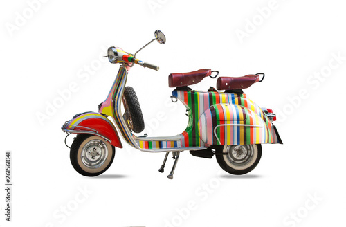 scooter isolated on white