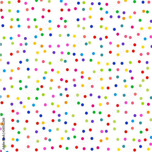 Colorful points on a white background