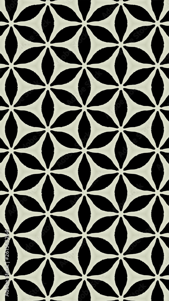 Fototapeta premium Ornate geometric pattern and abstract multicolored background