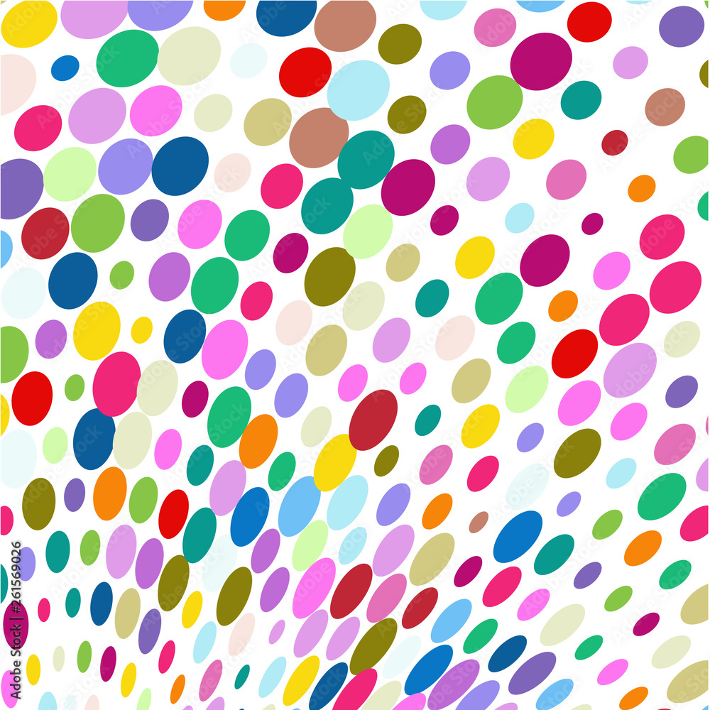 Multicolored circles on white background Multicolored circles on white background