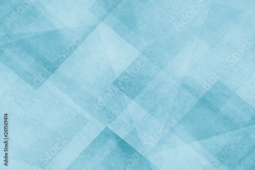 Llight blue and white background with triangle layers in abstract geometric pattern with texture
