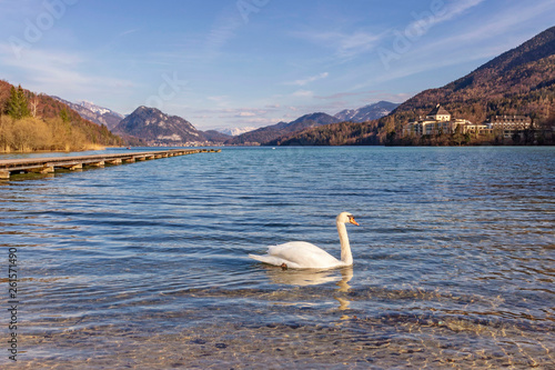 Lake in Austria, Fuschlsee, Salzkammergut photo