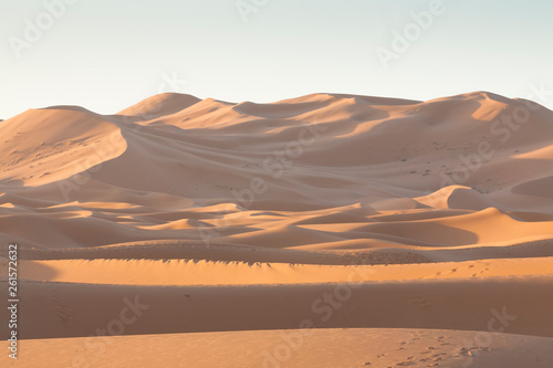 Morocco  Merzouga  Erg Chebbi Dunes at Sunrise