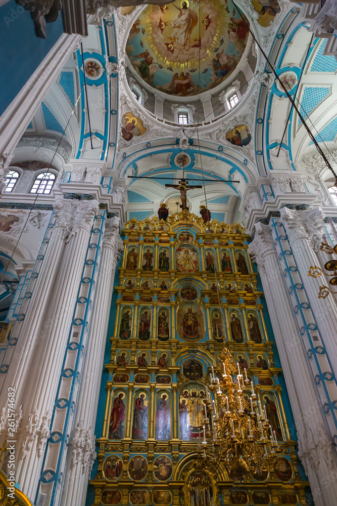 Interior of Resurrection Cathedral of the New Jerusalem monastery, Russia, Istra