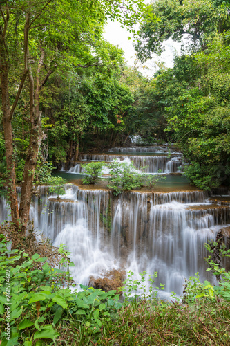 Huai Mae Khamin Waterfall tier 4, Khuean Srinagarindra National Park, Kanchanaburi, Thailand