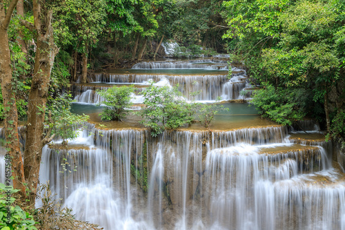 Huai Mae Khamin Waterfall tier 4, Khuean Srinagarindra National Park, Kanchanaburi, Thailand