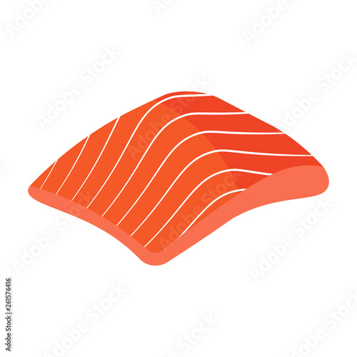 vector illustration texture of red fish salmon background