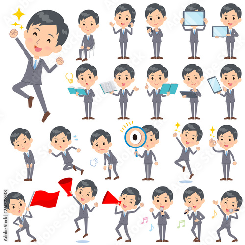 Gray Suit Businessman_Action