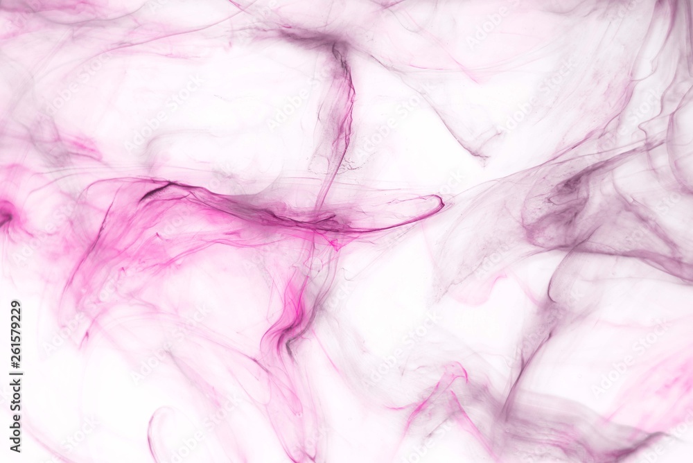Obraz premium Isolated pink fog on the white background, smoky effect for photos and artworks. Overlay for photos.