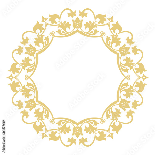 Round baroque ornament.