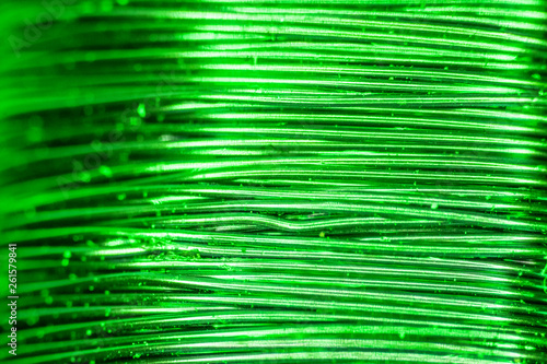 Close Up of Small Computer Wire Marco Abstract