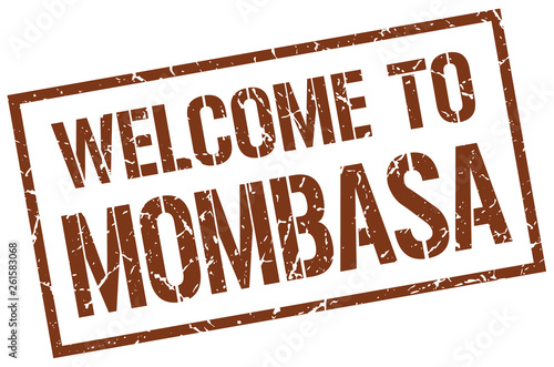 welcome to Mombasa stamp