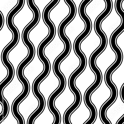 Design seamless monochrome zigzag pattern