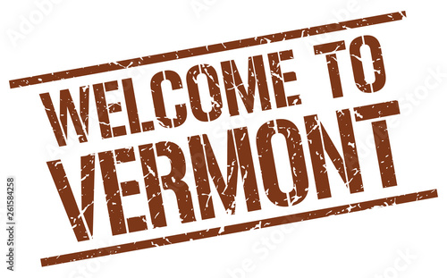 welcome to Vermont stamp