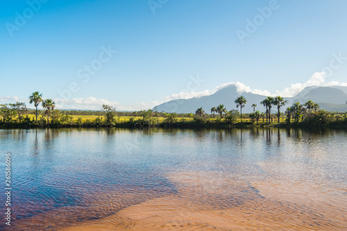 Mayupa island beach. Canaima National Park, Venezuela