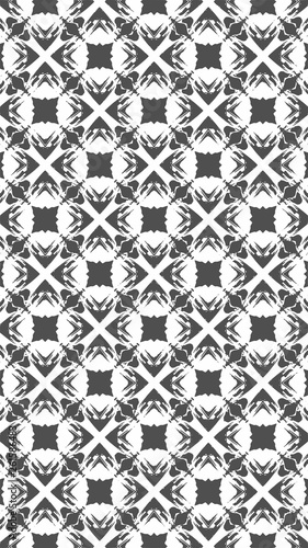 Wallpaper Mural Black and white ornate geometric pattern and abstract background Torontodigital.ca