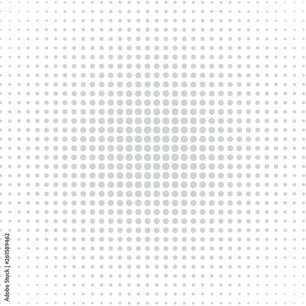 Grey dots on the white background Grey dots on the white background