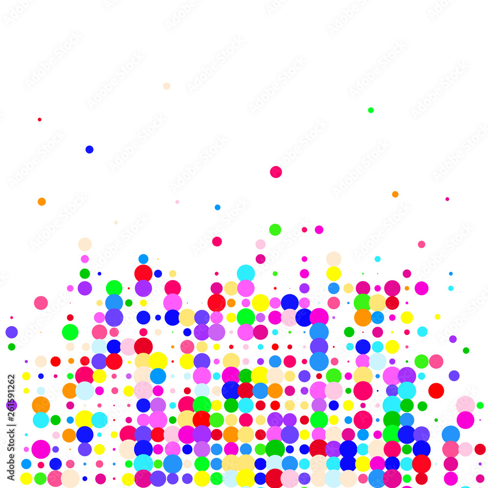 Multicolored circles on white background Multicolored circles on white background