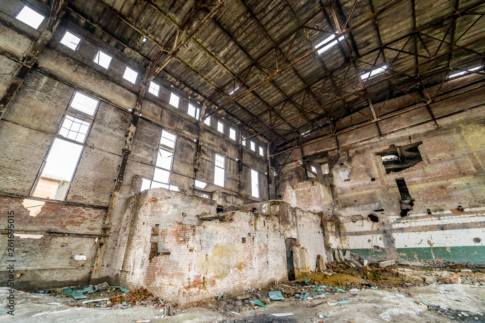 Industrial buildings in abandoned factory