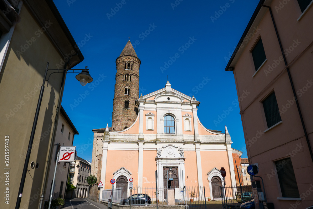 View at the Basilica of San Giovanni Battista in Ravenna, Italy